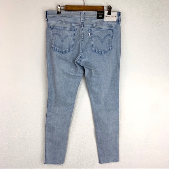 Levis Line 8 Raw Hem High Rise Skinny Jeans - Picture 2 of 4